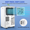 Fosawd 12000 BTU Portable Air Conditioner Cools up to 500 sq ft, 3 in 1 AC, Dehumidifier, Fan
